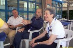 chatting outside the 
G. Caproni Museum