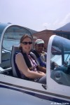 Alex Paleri taking Therese Uppstrom 
flying in his modified aircraft