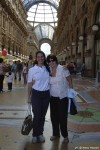 Michelle Bassanesi and Pat Prentiss in the Galleria