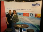 Karin and Michelle in  the Sterling Courier booth